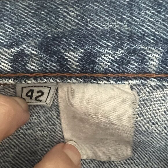 Vtg 90's Tommy Hilfiger DESTROYED GRUNGE CARPENTER PAINTER BAGGY Shorts Men 42 - Picture 13 of 15